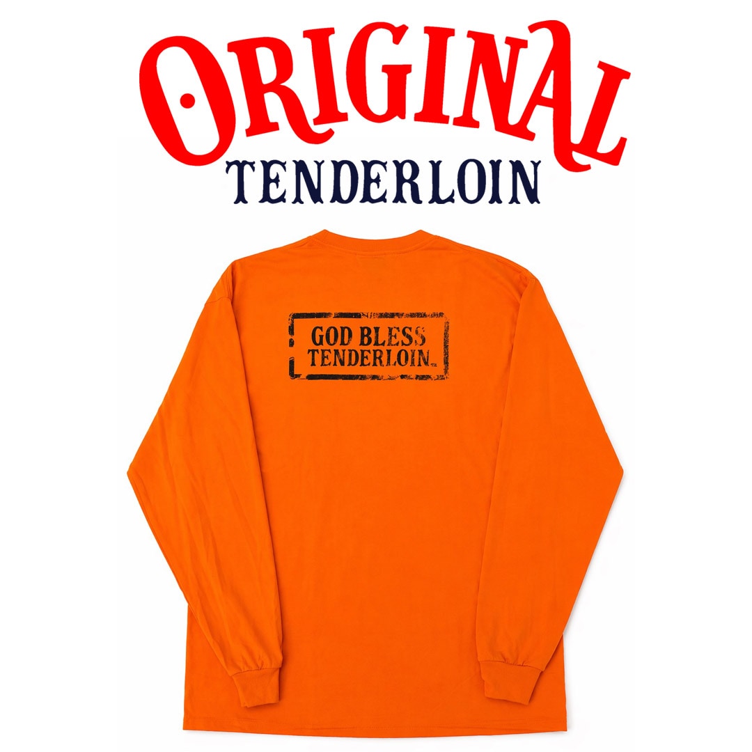 TENDERLOIN GOD BLESS LONG SLEEVE TEE 6.0oz PREMIUM COTTON 100% | T