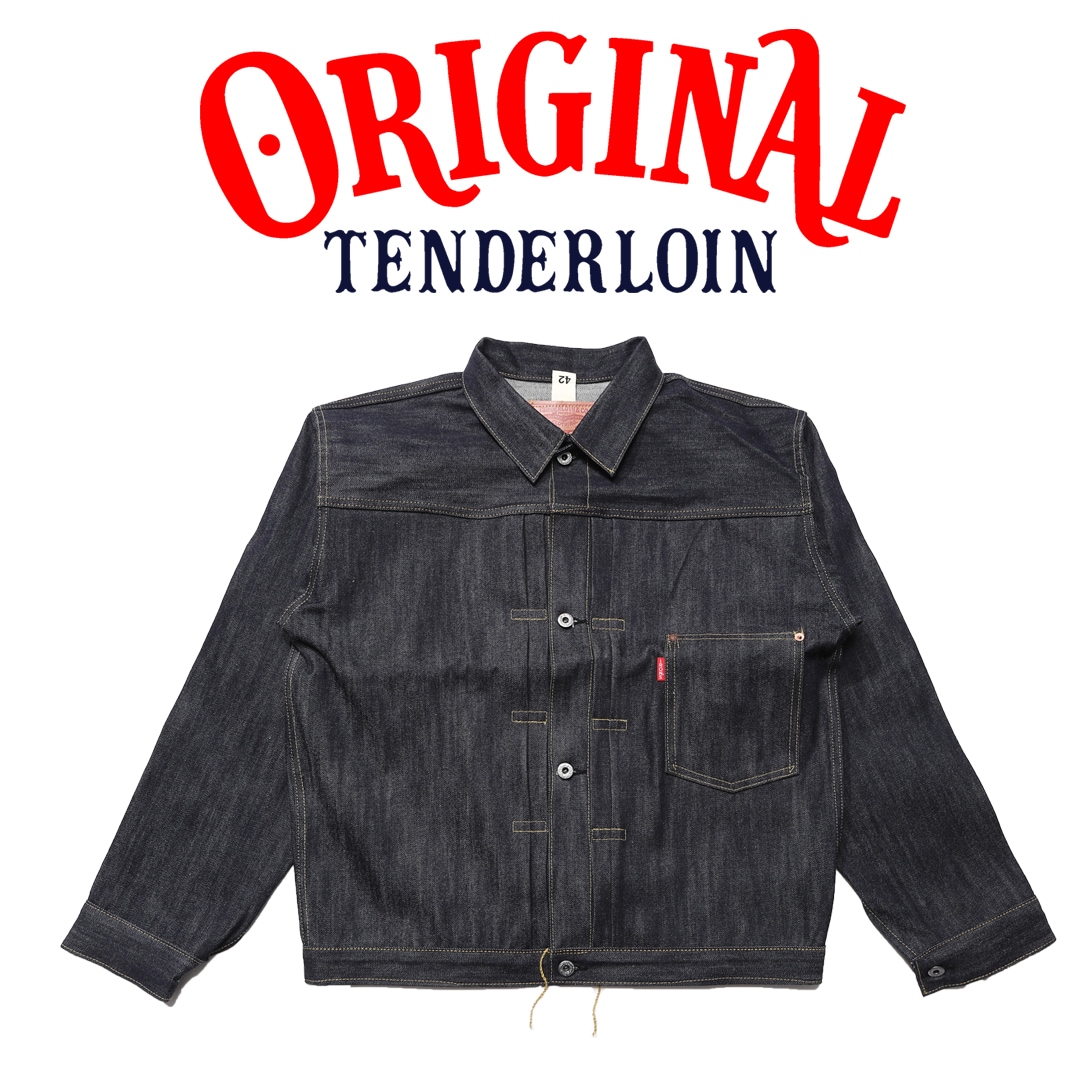 TENDERLOIN デニムジャケット MEDIUM テンダーロイン　加工　M TENDERLOIN Denim JACKET 1944 38 40 42 INDIGO Rigid | JACKET