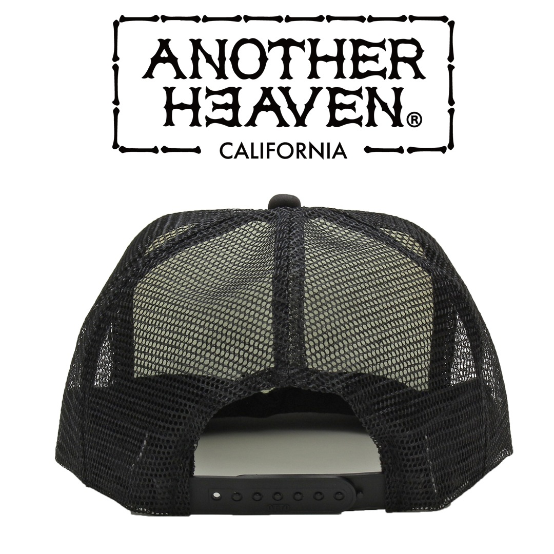ANOTHER HEAVEN BASEBALL CAP BLACK WHITE