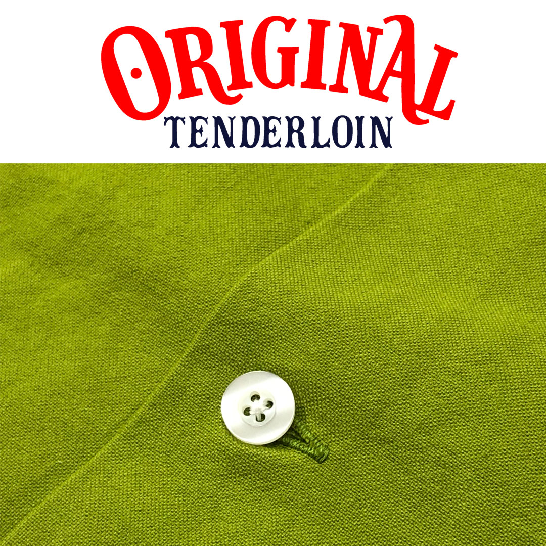 TENDERLOIN - Stencil Work Shirt テンダーロイン TENDERLOIN BOWLING SHIRTS KAHKI GOLD EMBROIDERY | SHIRT