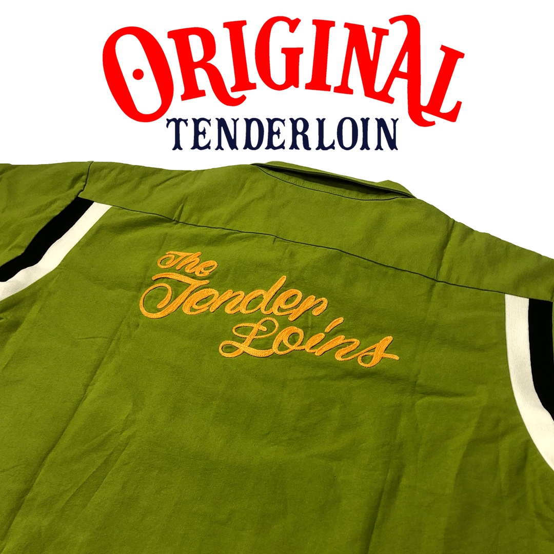 TENDERLOIN BOWLING SHIRTS KAHKI GOLD EMBROIDERY | SHIRT