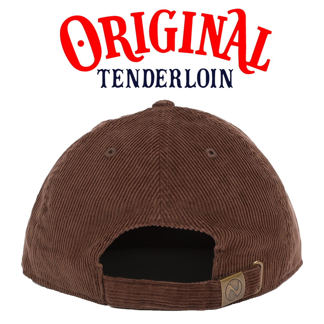 TENDERLOIN CORDUROY FLAT VISOR CAP BROWN