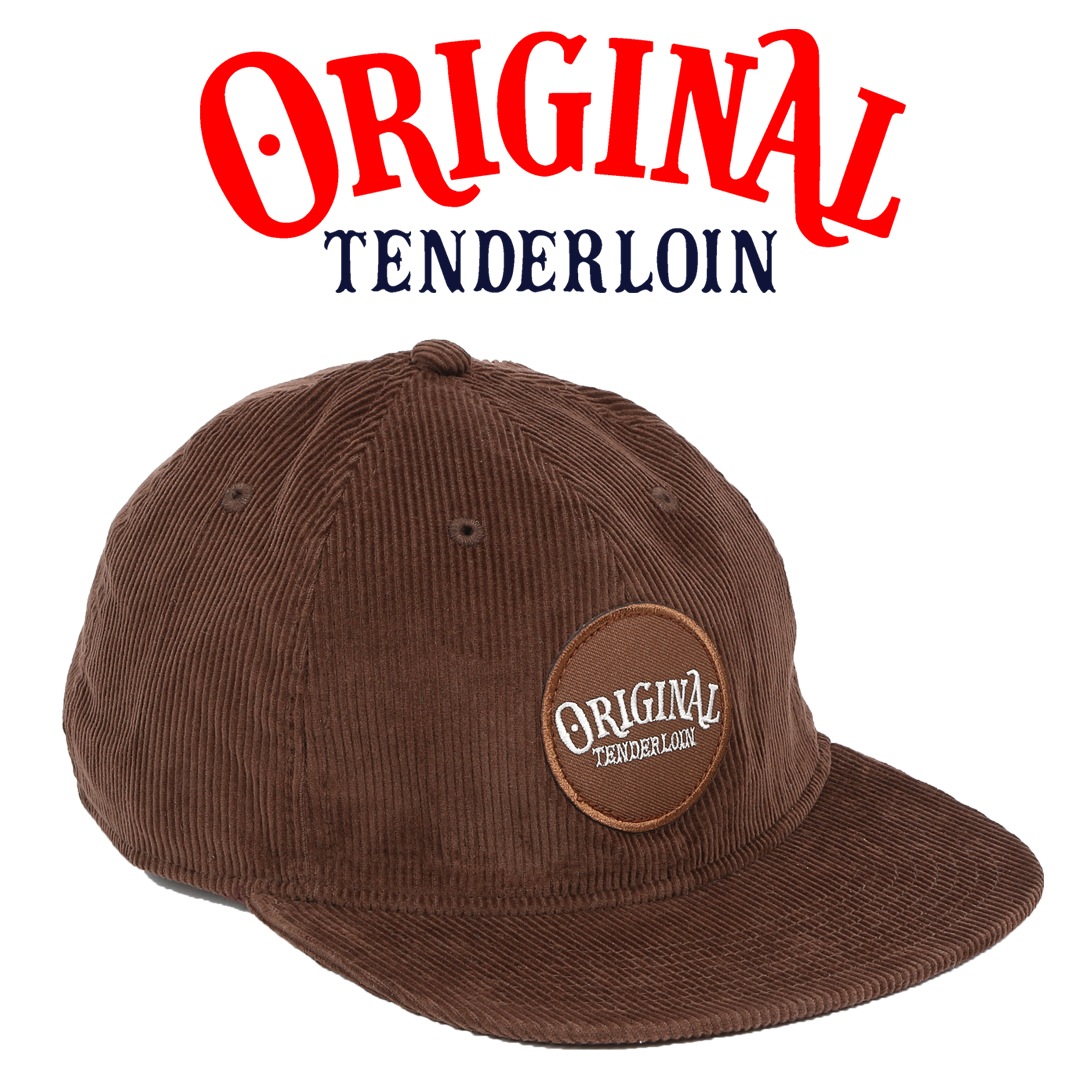 TENDERLOIN CORDUROY FLAT VISOR CAP BROWN