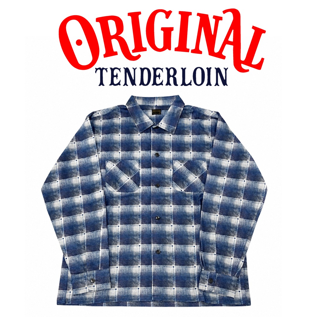 TENDERLOIN PRINT FLANNEL SHIRT COTTON CHECK SHIRT 1 | COLLECTIONS