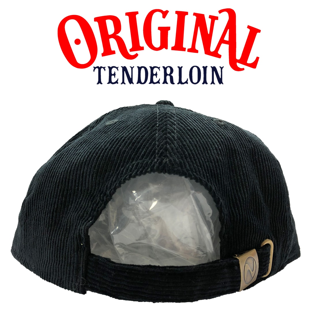 TENDERLOIN CORDUROY FLAT VISOR CAP BLACK