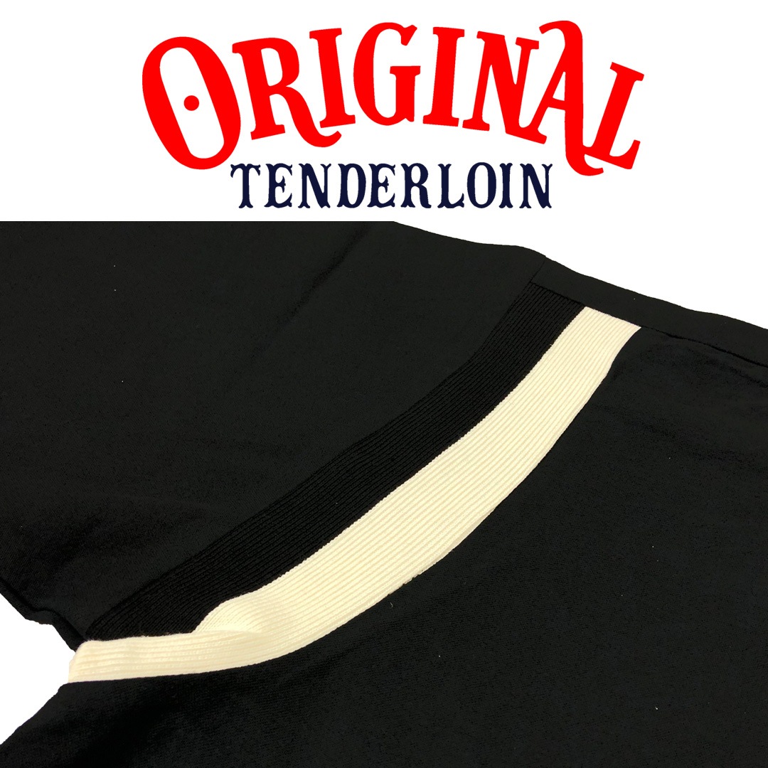 TENDERLOIN BOWLING SHIRTS BLACK RED EMBROIDERY