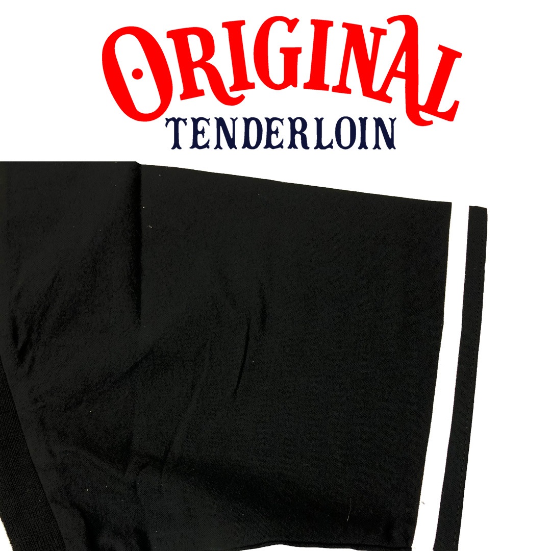 TENDERLOIN BOWLING SHIRTS BLACK RED EMBROIDERY