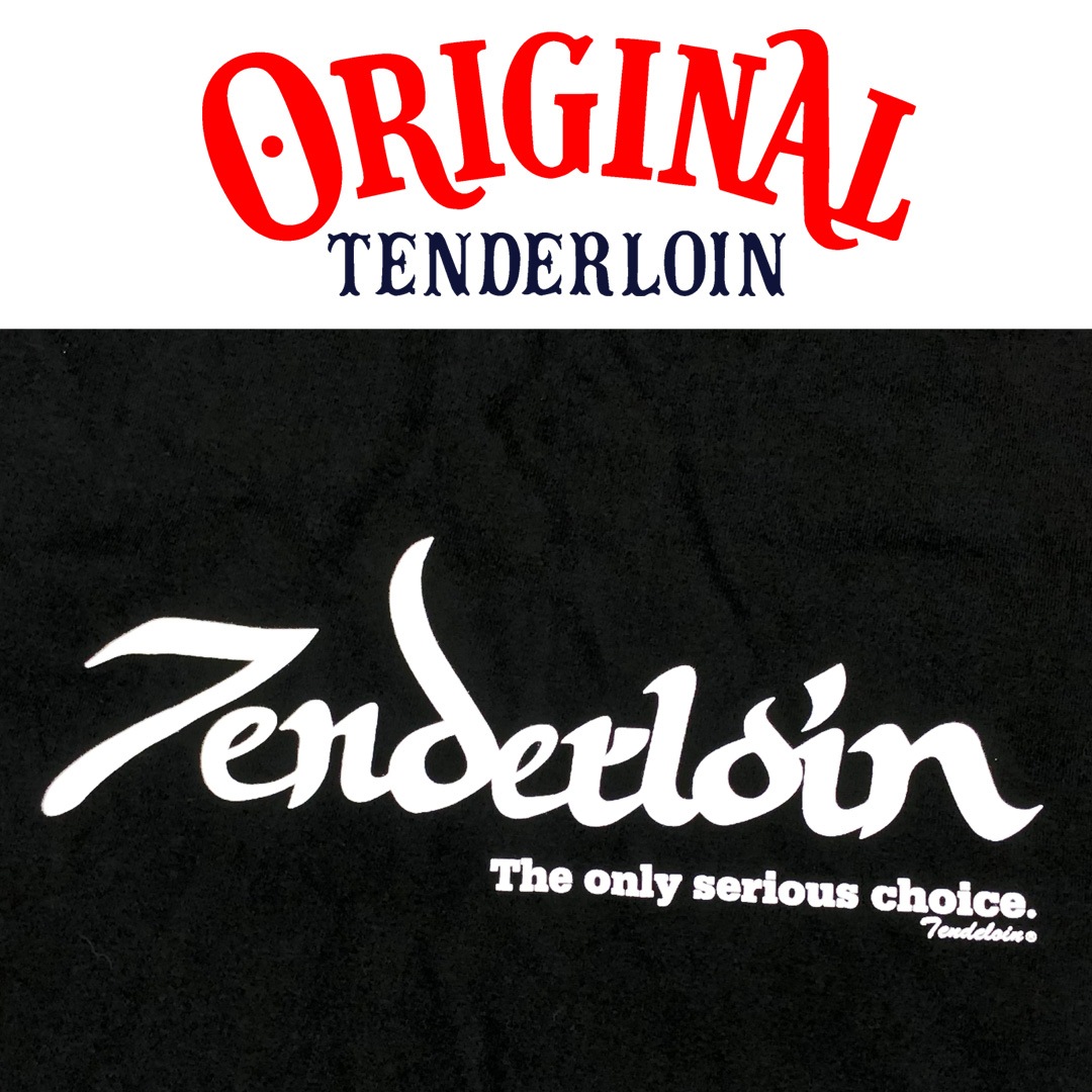 TENDERLOIN LOGO T-SHIRTS 5.6oz  PREMIUM COTTON 100% BLACK