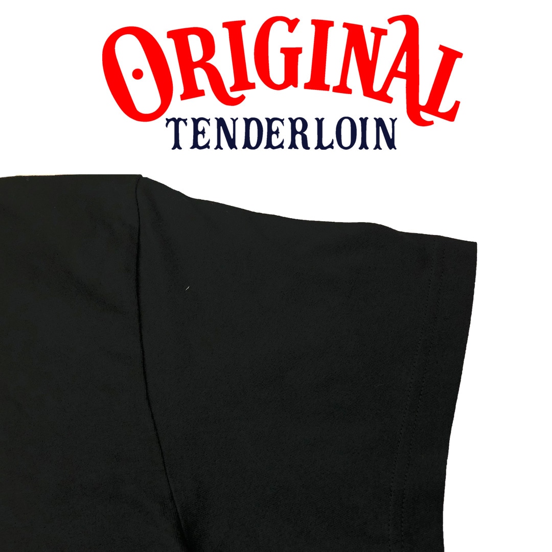 TENDERLOIN LOGO T-SHIRTS 5.6oz PREMIUM COTTON 100% BLACK | T