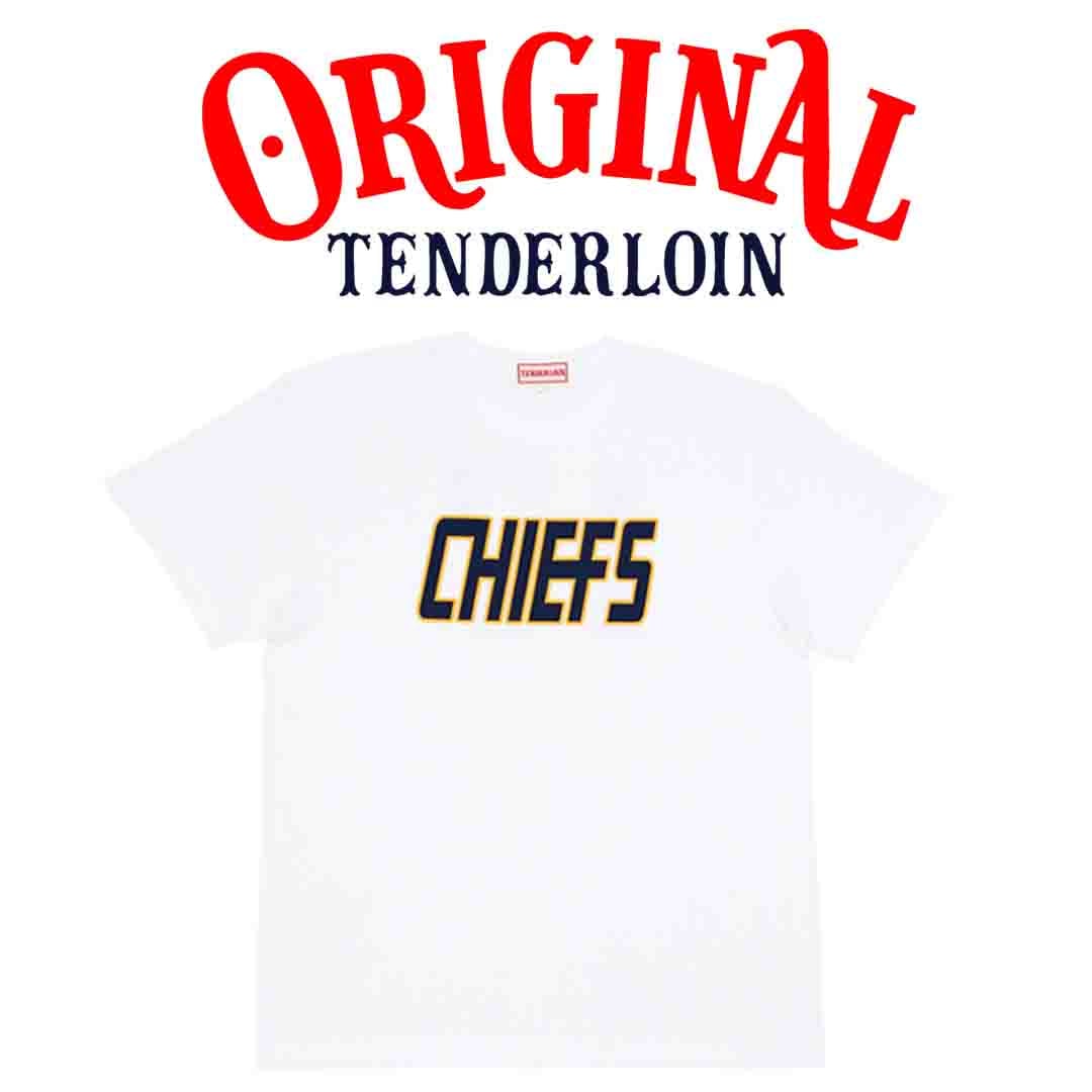 英国製 テンダーロイン TENDERLOIN CHIEFSヘビーコットンTシャツ