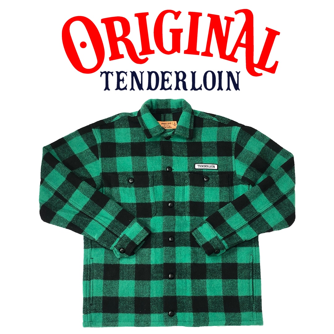 ジャケット・アウター TENDERLOIN T-LUMBERJACK BUFFALO JACKET 9月初旬納品】TENDERLOIN T-BUFFALO JACKET GREEN | JACKET