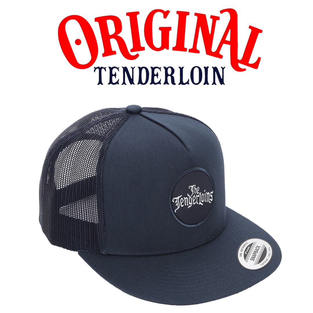 Tenderloin メッシュキャップ 黒 TENDERLOIN テンダーロイン NO1 ハーレー ワッペン 総柄