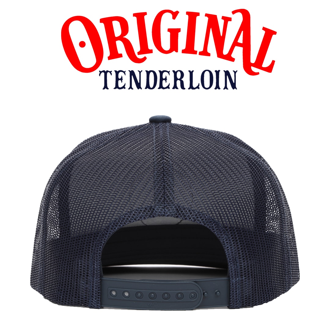 TENDERLOIN FLEXFIT Classic Trucker FLAT VISOR MESH CAP NAVY