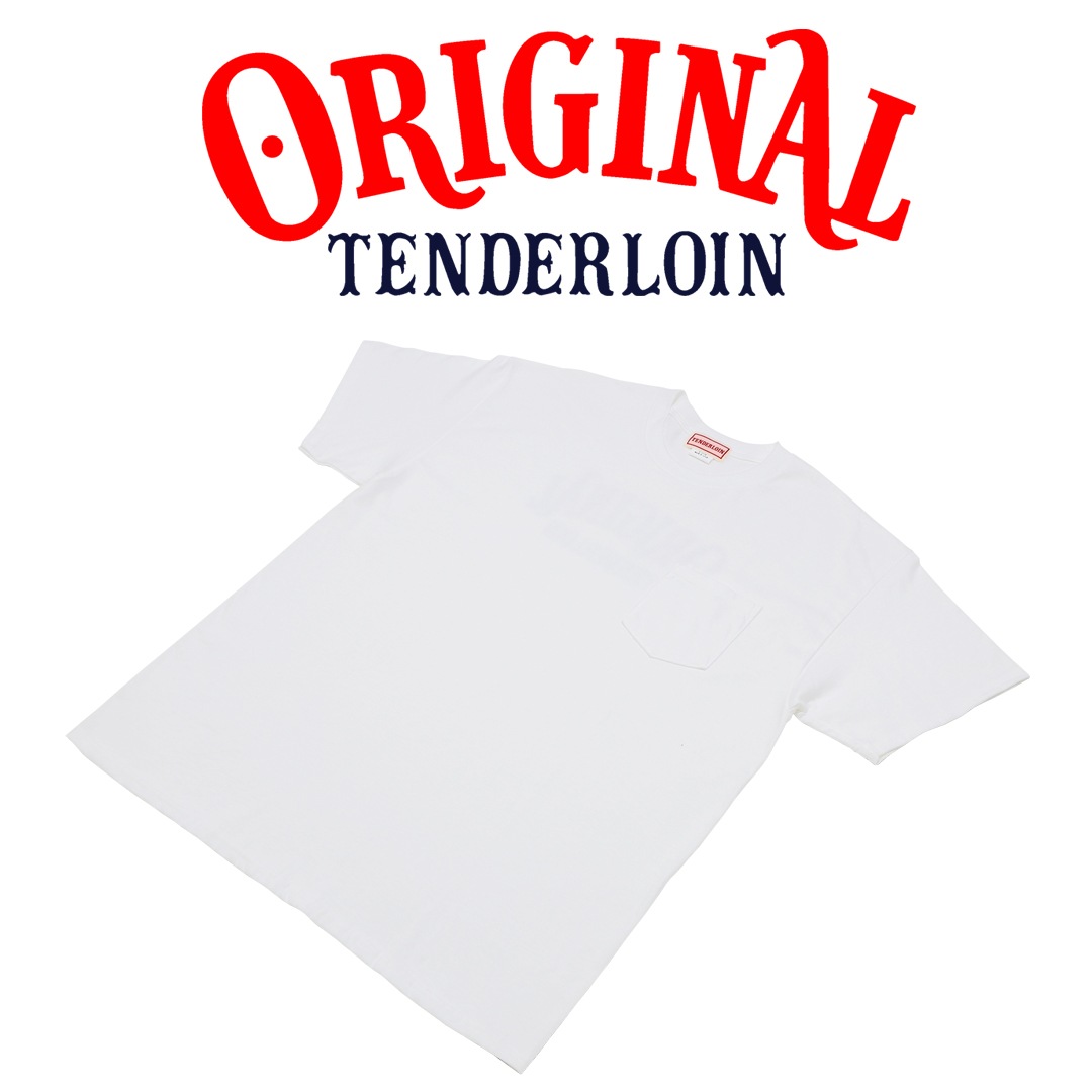 TENDERLOIN LOGO POCKET T-SHIRTS 6.0oz PREMIUM COTTON 100