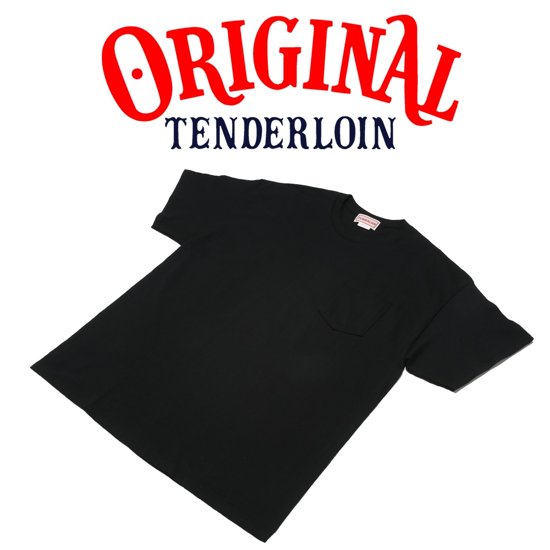 TENDERLOIN LOGO POCKET T-SHIRTS 6.0oz PREMIUM COTTON 100