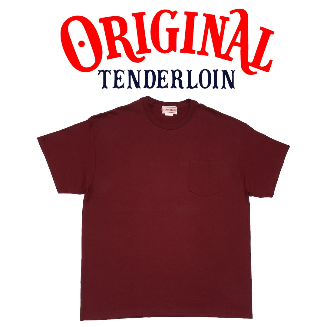 TENDERLOIN LOGO POCKET T-SHIRTS 6.0oz PREMIUM COTTON 100