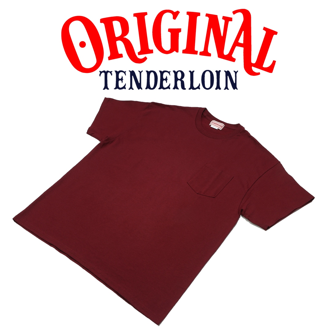 TENDERLOIN LOGO POCKET T-SHIRTS 6.0oz PREMIUM COTTON 100