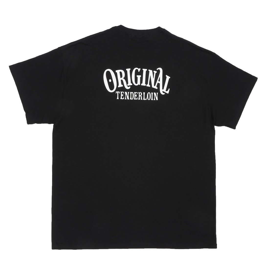 TENDERLOIN ZIGZAG T-SHIRTS 6.0oz PREMIUM COTTON 100% BLACK