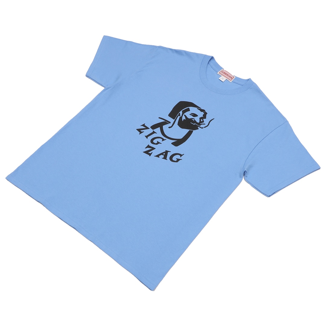 TENDERLOIN ZIGZAG T-SHIRTS 6.0oz PREMIUM COTTON 100% SAX | T