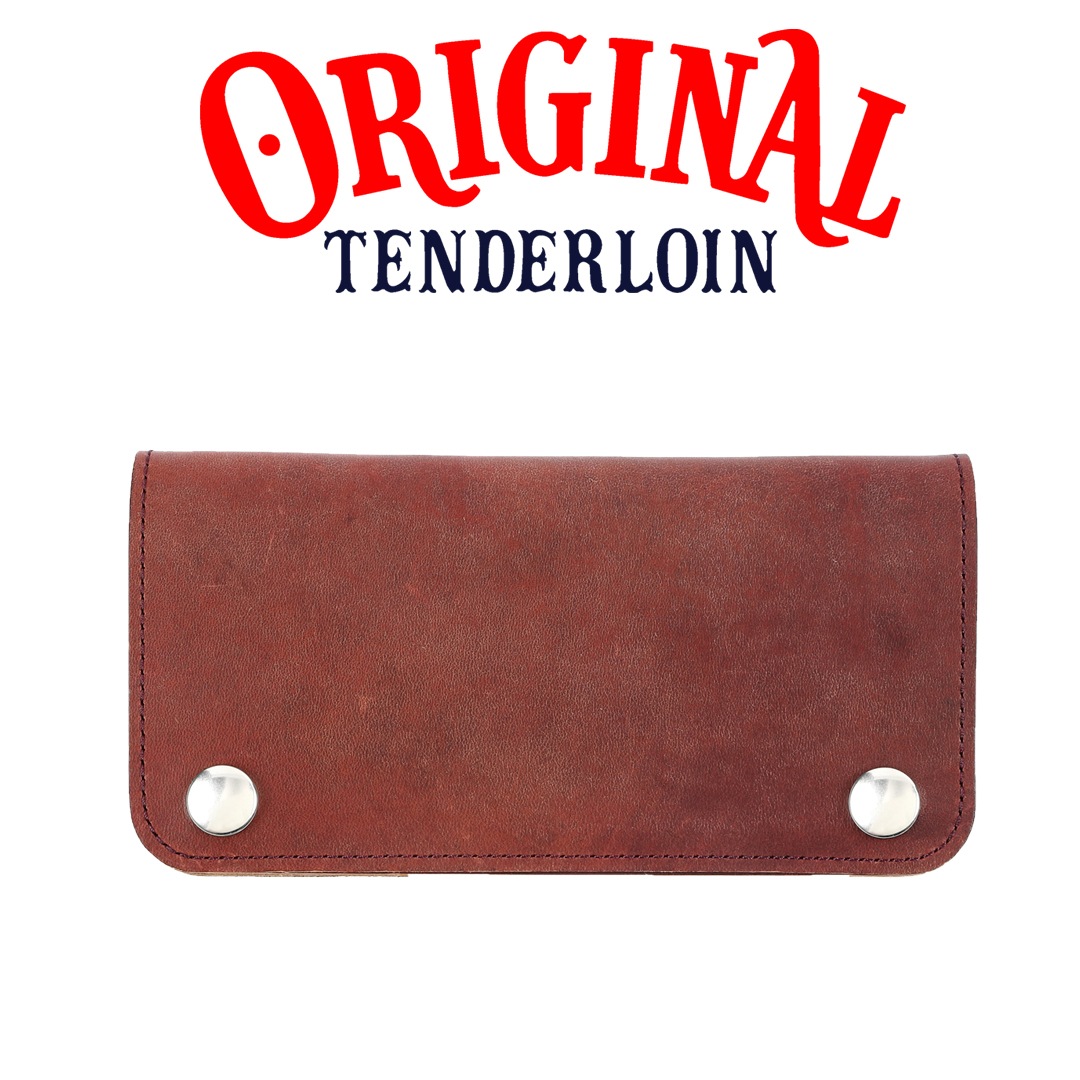 TENDERLOIN TRUCKER WALLET LONG BURGUNDY