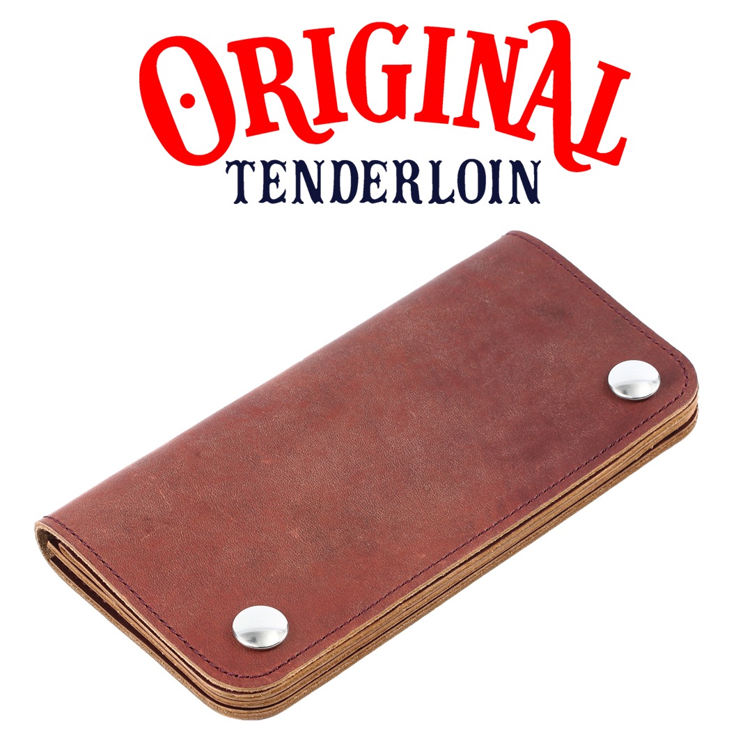 TENDERLOIN TRUCKER WALLET LONG BURGUNDY