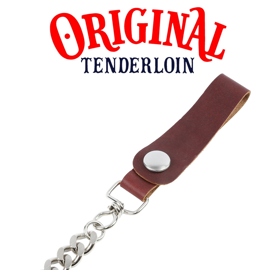 TENDERLOIN WALLET CHAIN SHORT BURGUNDY