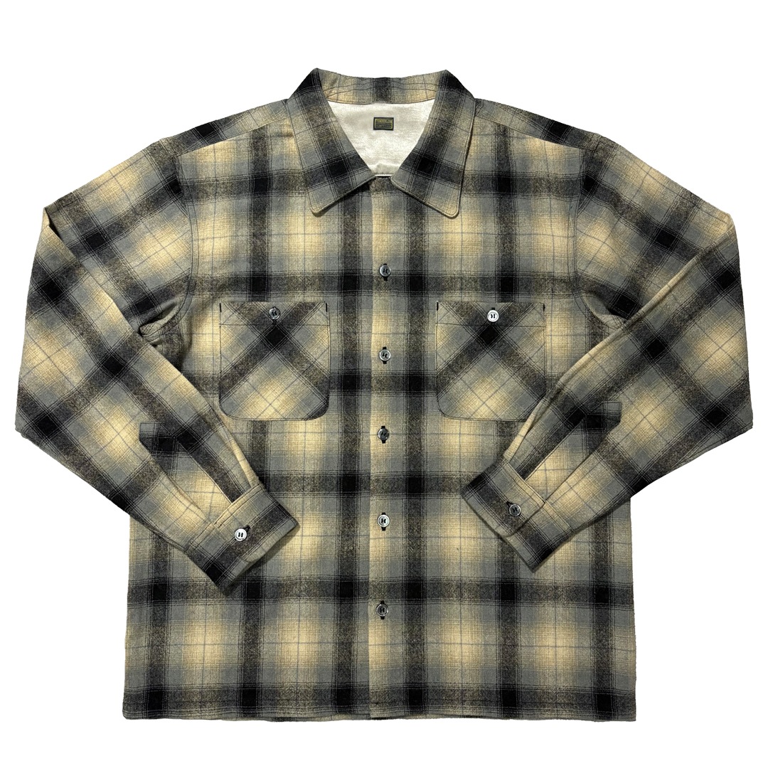 即納】TENDERLOIN OMBRE CHECK SHIRTS BEIGE | SHIRT | TENDERLOIN