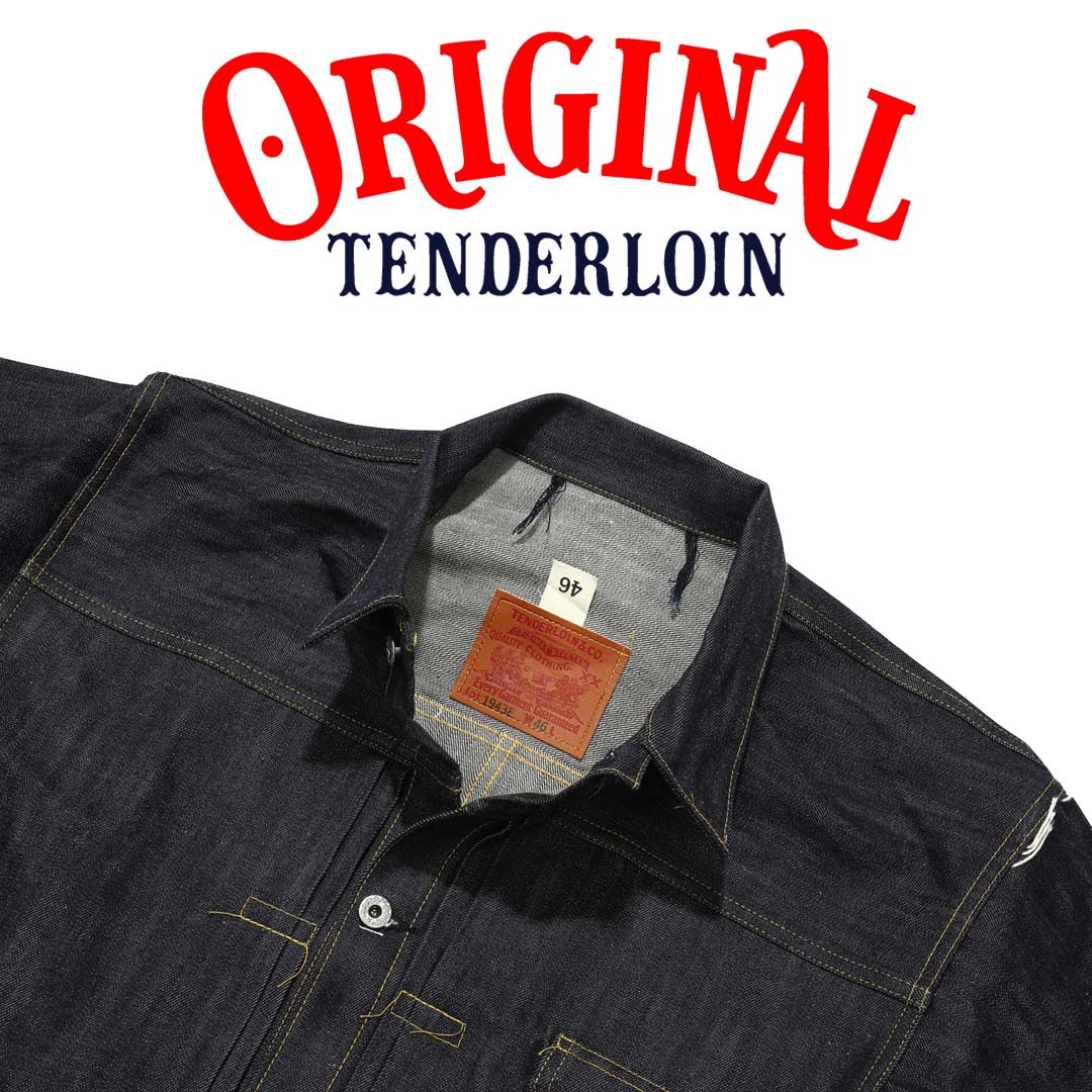 TENDERLOIN Denim JACKET 1943 1943E 1943EE / INDIGO/Rigid #015 46 48 50