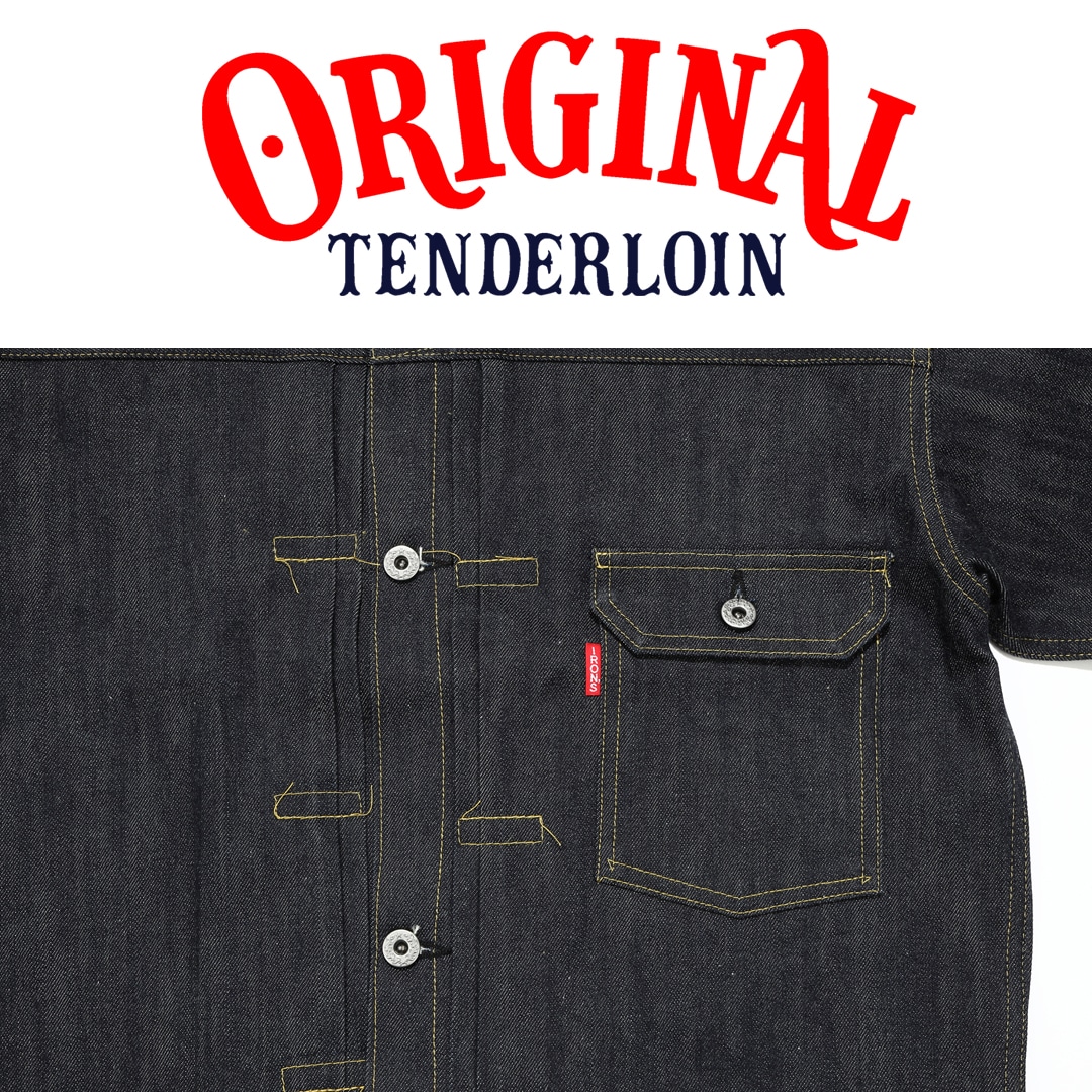 TENDERLOIN Denim JACKET 1943 1943E 1943EE / INDIGO/Rigid #015 38