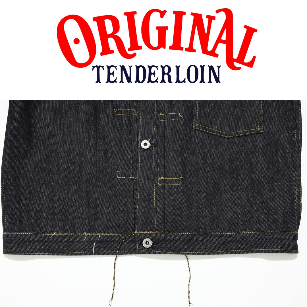 TENDERLOIN Denim JACKET 1943 1943E 1943EE / INDIGO/Rigid #015 38