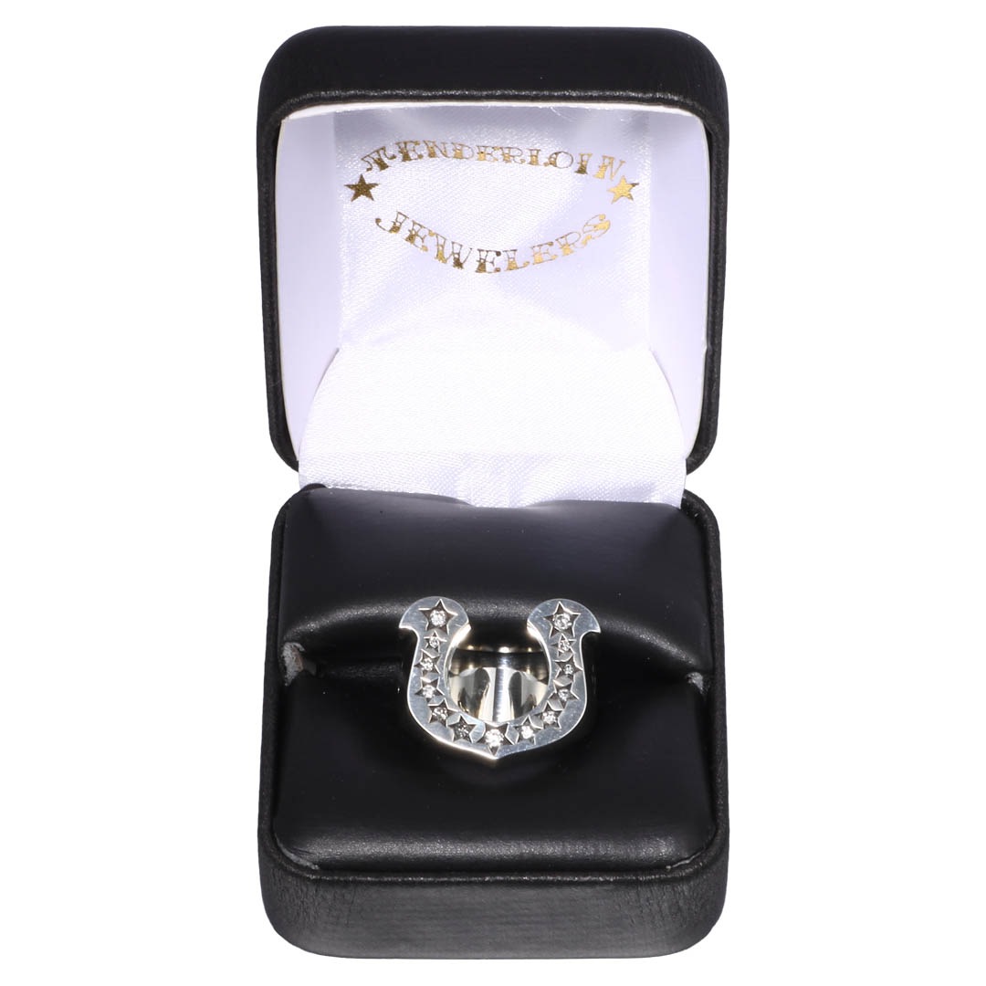 【即納】HORSESHOE RING SV925 Lab-Grown Diamonds