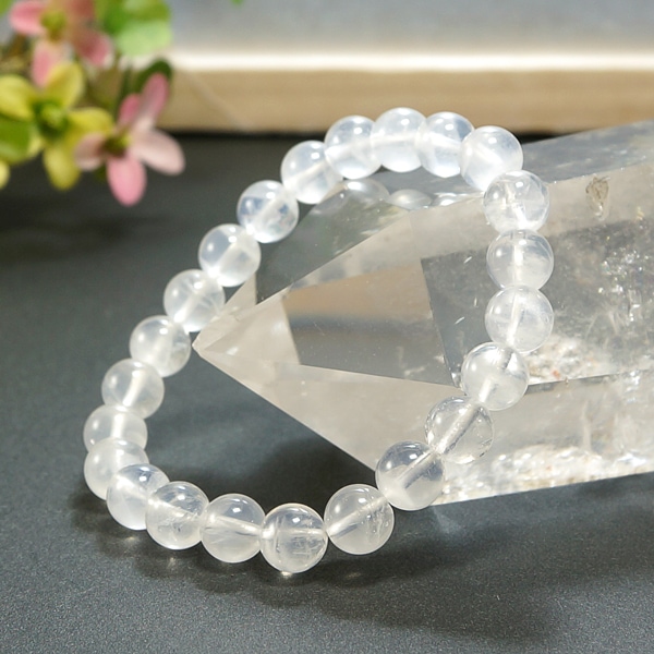 ★ヒマラヤ水晶 K2産★ （ムーンクォーツ） 8mm ブレスレット