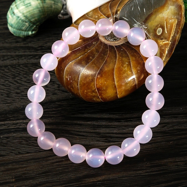 高品質 ピンクカルセドニー(芙蓉石) 8mm ブレスレット