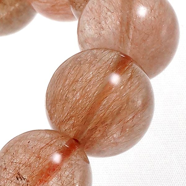 レッドルチルクォーツ(15.5-16mm)ブレスレット