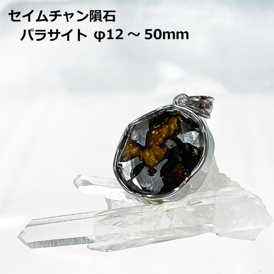 ケニア産 セイムチャン隕石 パラサイト ペンダント ネックレス 12mm 20mm 30mm 50mm スネークチェーン付き パワーストーン 天然石 アクセサリー 厄除け 風水 お守り プレゼント ギフト