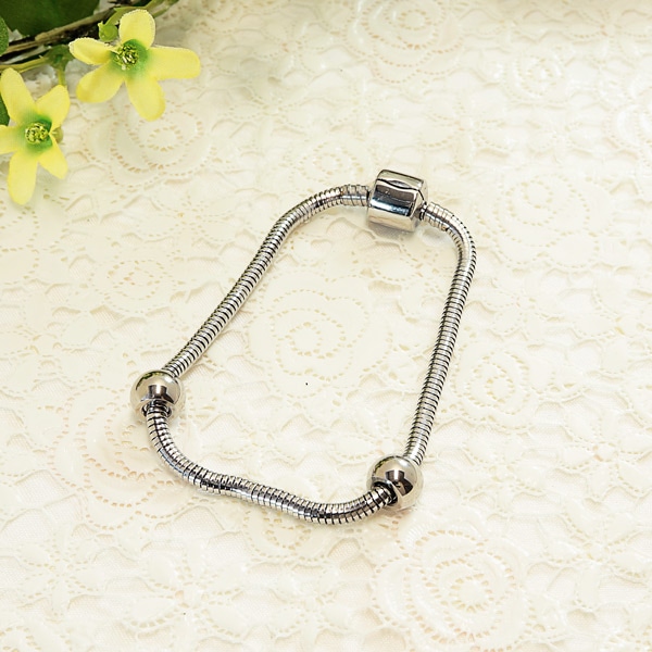 ステンレスチェーンブレスレット 【M/内周約16.5cm】 ・ワンサイズ