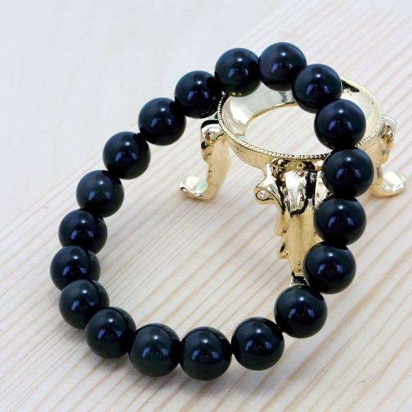 癒しの黒曜石◆オブシディアン(10mm)ブレスレット