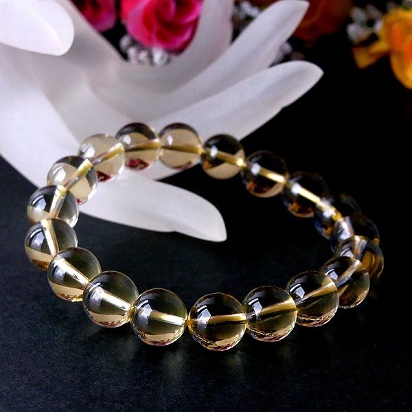 ☆復活・実り・収穫☆ 天然 レモンクォーツ (φ10mm) ブレスレット