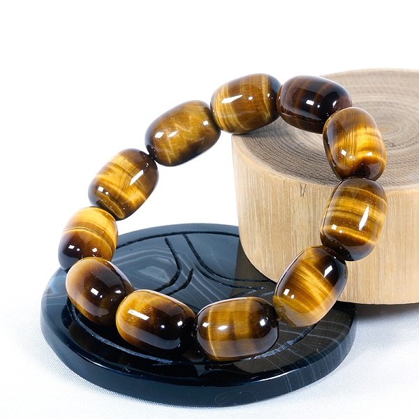 ＜太鼓＞極上★金運★イエロータイガーアイブレスレット