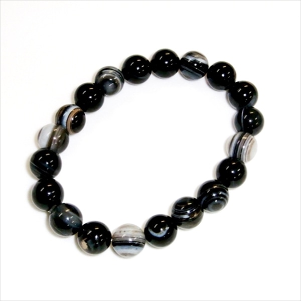 天眼石 タイガーアイ ヘマタイト ブレスレット 12mm
