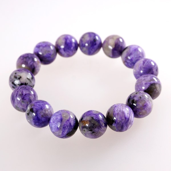 世界三大ヒーリングストーンの一つ♪高品質チャロアイト(16mm)ブレスレット
