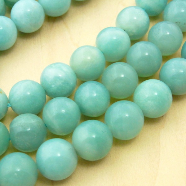 ブルークォーツァイト 一連 (中国産10mm) 連売り 素材 パーツ 丸