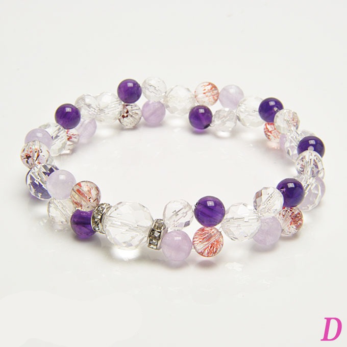 天然石　ブレスレット　＊No. 564＊ハンドメイド　パワーストーン　編み fe1c54c7e5c28a090877a9c38df39c