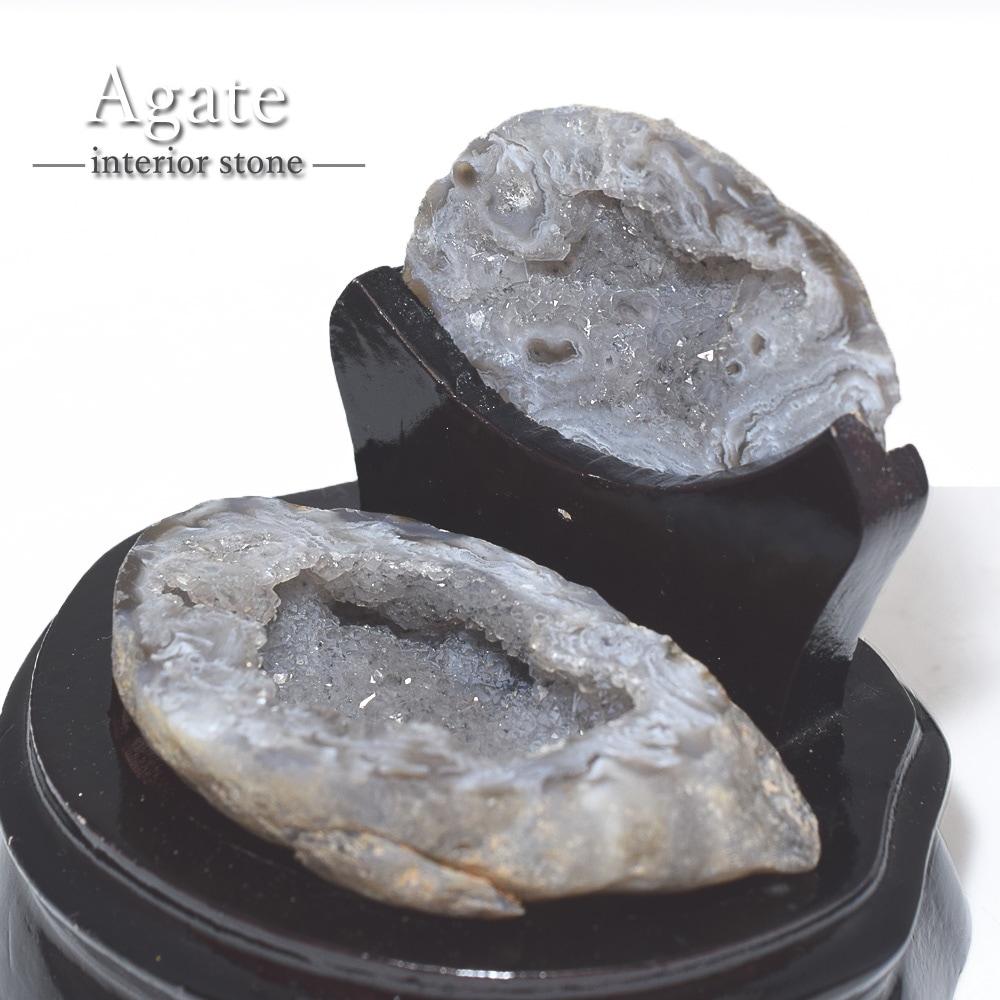 トレジャーメノウ メノウ ブラジル産 treasure agate 台付き