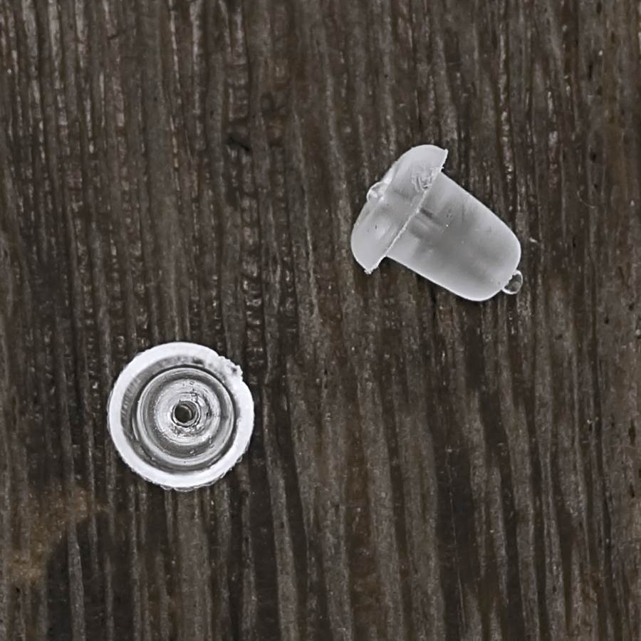 アクセサリー金具 ピアスキャッチ 3.5×5mm （20点入り） 樹脂 ゴム 留め具 パーツ ハンドメイド