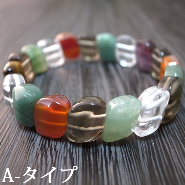 天然石ブレスレット⑦ ラッキーセブン天然石ブレスレット＜リーフカット＞ | アクセサリー