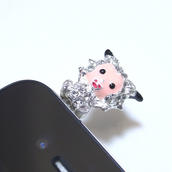 売りつくし！スマートフォンピアス（スマピ）ヒツジ5点家族セット