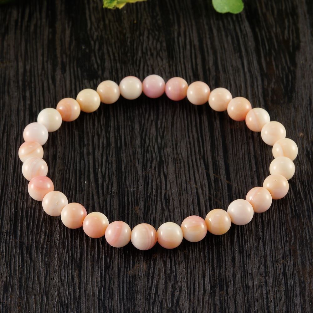 new 淡いピンクのクイーンコンクシェル 純天然女王貝 丸珠6mmブレスレット 天然石一覧 天然石から探す シェル 天然貝 アクセサリー Tenkapas new 淡いピンクのクイーンコンクシェル 純天然女王貝 丸珠6mmブレスレット 天然石一覧 天然石から探す シェル 天然貝 アクセサリー Tenkapas