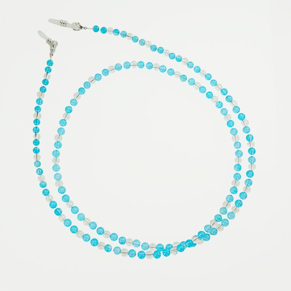 ブルーメノウ×水晶 メガネチェーン 眼鏡チェーン グラスコード