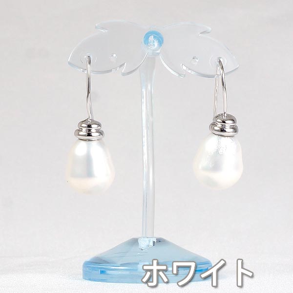 ＜ドロップ＞貝パールピアス